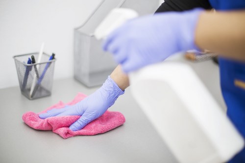 Commercial cleaning team providing office cleaning services in Stockwell