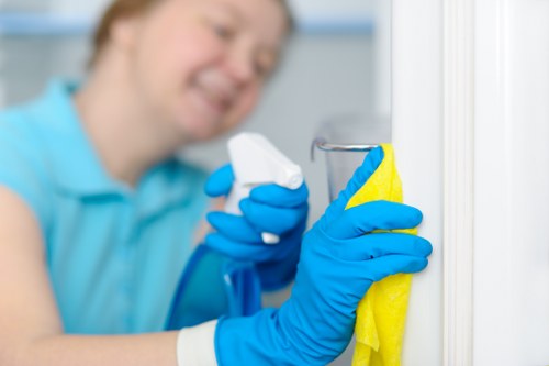Carpet cleaning service treating stains and dirt in Stockwell