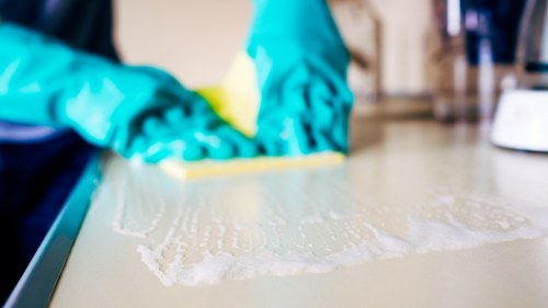 Commercial cleaners in Stockwell maintaining a workplace