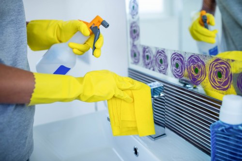 Deep cleaning an oven interior and racks in a Stockwell home